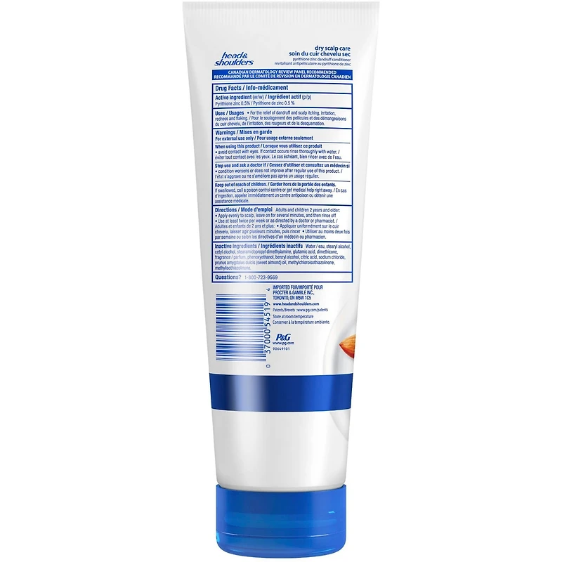 Revitalisant antipelliculaire quotidien Head & Shoulders Soin du cuir chevelu sec, 325 mL