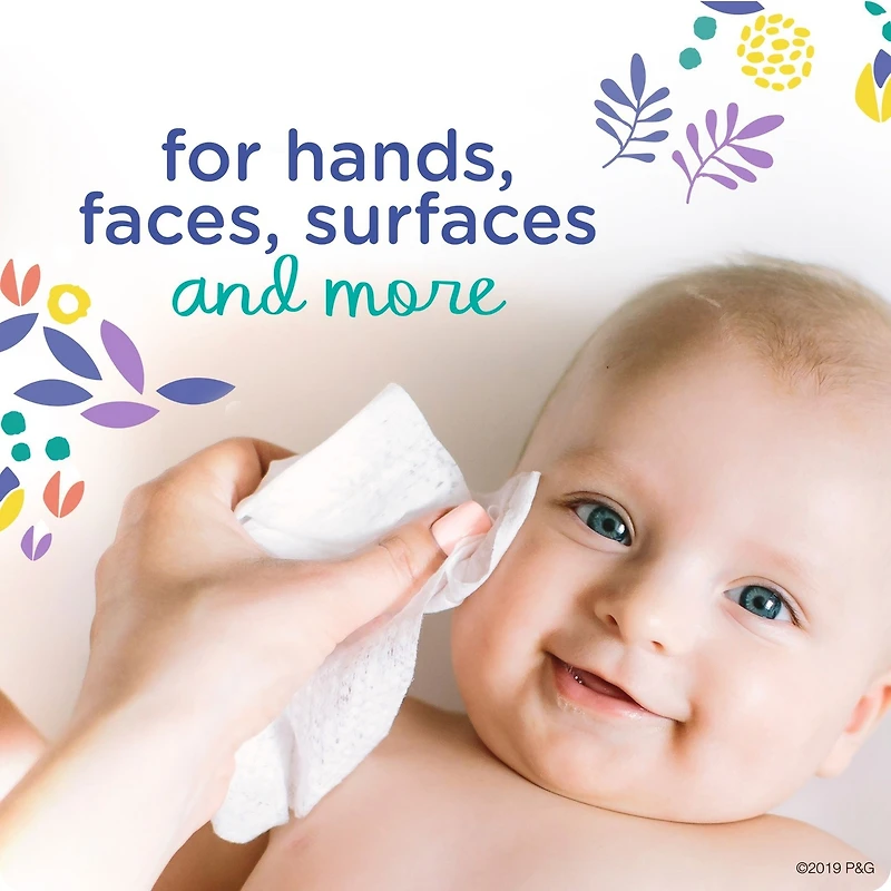 Pampers Baby Wipes Expressions Botanical Rain Scent 3X Pop-Top Packs 168 Count