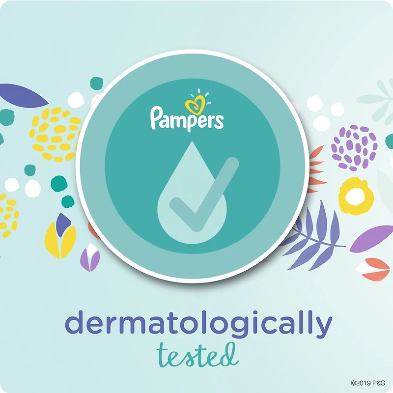 Lingettes pour bébés Pampers Expressions, parfum Botanical Rain, 3X boîtes distributrices, 168 lingettes