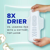 Always Pure Cotton with FlexFoam Pads Regular Absorbency Size 1, 28 Count