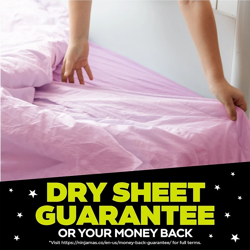 Ninjamas Nighttime Bedwetting Underwear Girl Size S/M 44 Count