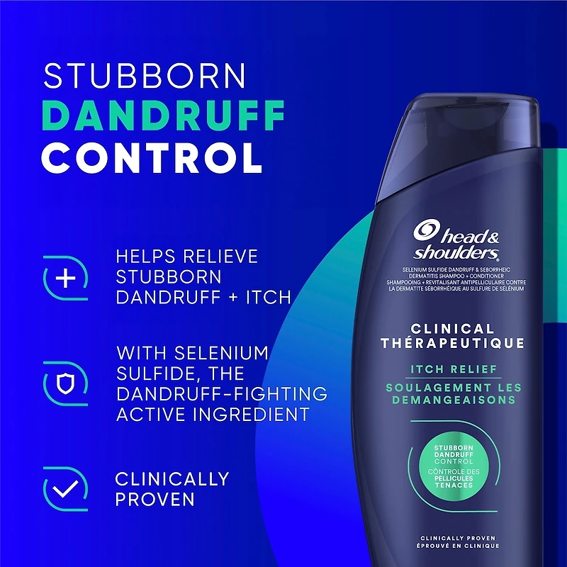 Head & Shoulders Clinical Strength Dandruff Defense Intensive Itch Relief Shampoo, 400 mL