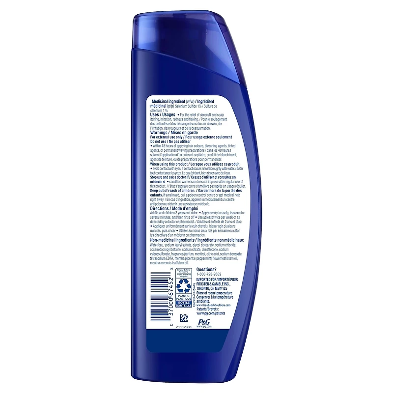 Head & Shoulders Clinical Dandruff Defense Intensive Itch Relief 2in1, 400 mL