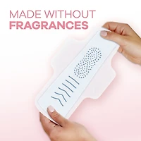 Serviettes Sensitive FlexFoam, taille 2, flux régulier, non parfumées avec ailes, 30u