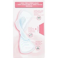 Serviettes Sensitive FlexFoam, taille 2, flux abondant, non parfumées avec ailes, 26u