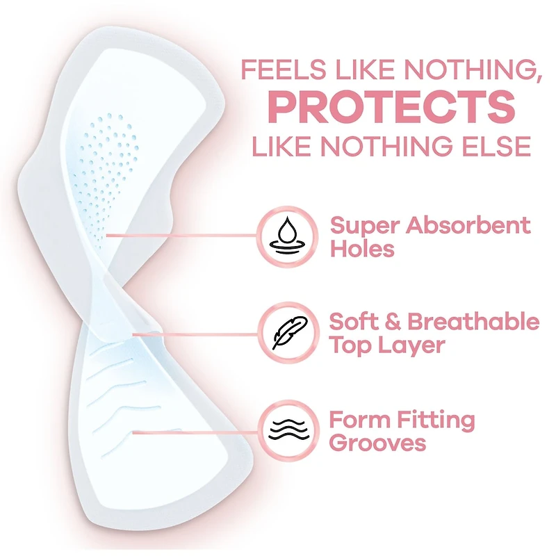 Serviettes Sensitive FlexFoam, taille 2, flux abondant, non parfumées avec ailes, 26u