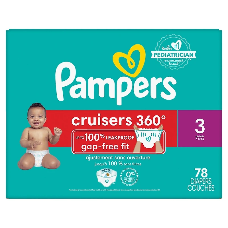 Pampers Cruisers 360 Diapers Size