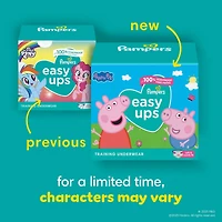 Sous-vêtements d’entraînement Pampers Easy Ups à l’effigie de Peppa Pig, taille 7 (5T/6T), 15 sous-vêtements