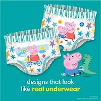 Sous-vêtements d’entraînement Pampers Easy Ups à l’effigie de Peppa Pig, taille 7 (5T/6T), 15 sous-vêtements