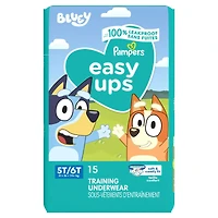 Sous-vêtements d’entraînement Pampers Easy Ups, taille 7 5T/6T, garçons, 15 sous-vêtements