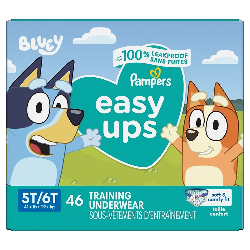 Pampers Easy Ups Training Underwear Boys Size 7 5T-6T 46 Count