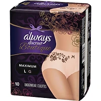 Incontinence and Postpartum Underwear for Women, Maximum Protection, L, Rosy