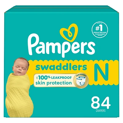 Couches Pampers Swaddlers pour nouveau-nés, taille N