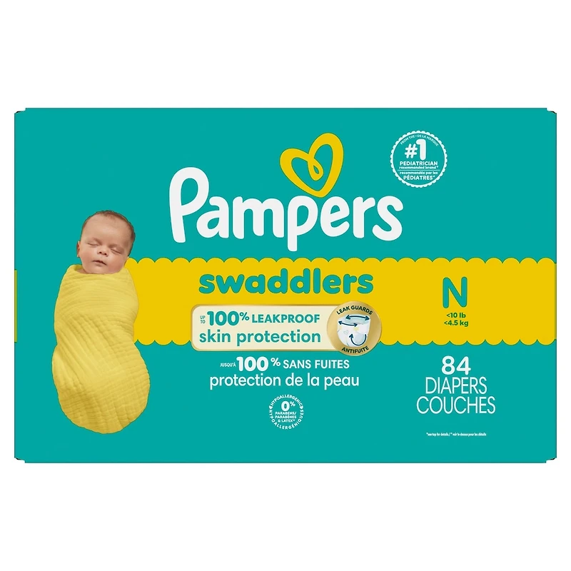 Pampers Swaddlers Newborn Diapers Size N