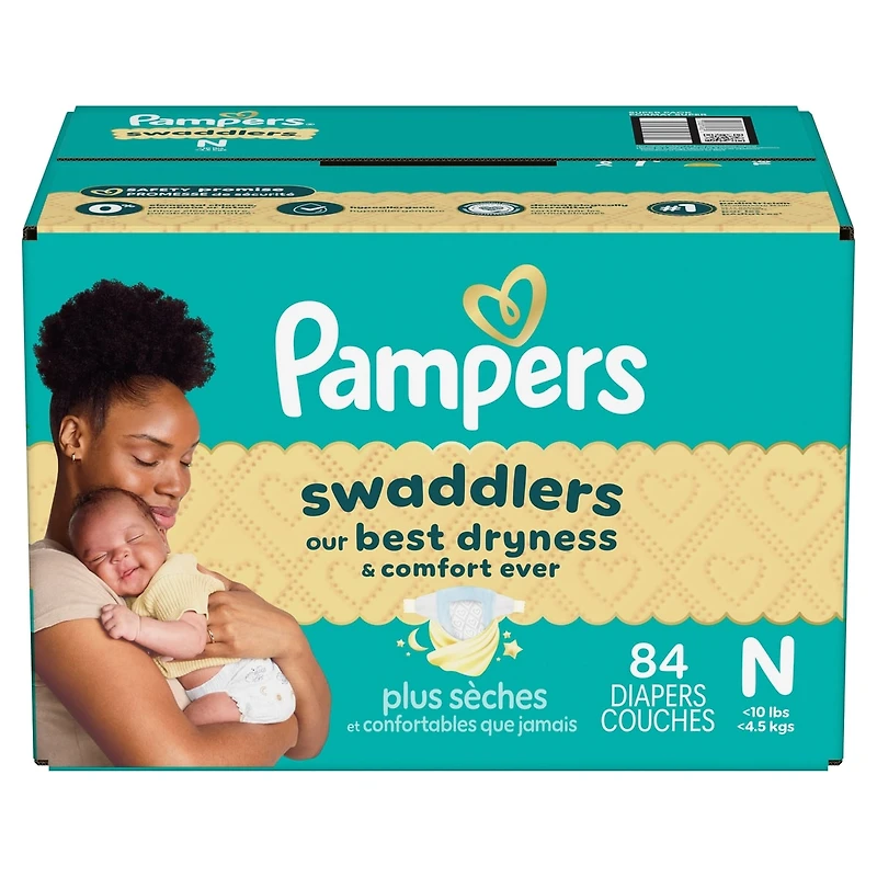 Pampers Swaddlers Newborn Diapers Size N