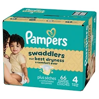Couches Pampers Swaddlers, taille 4
