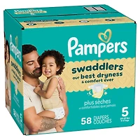 Couches Pampers Swaddlers, taille 4