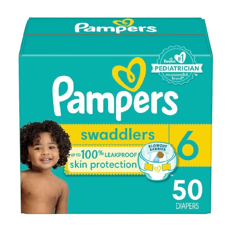 Pampers Swaddlers Active Baby Diapers Size 6 50 Count