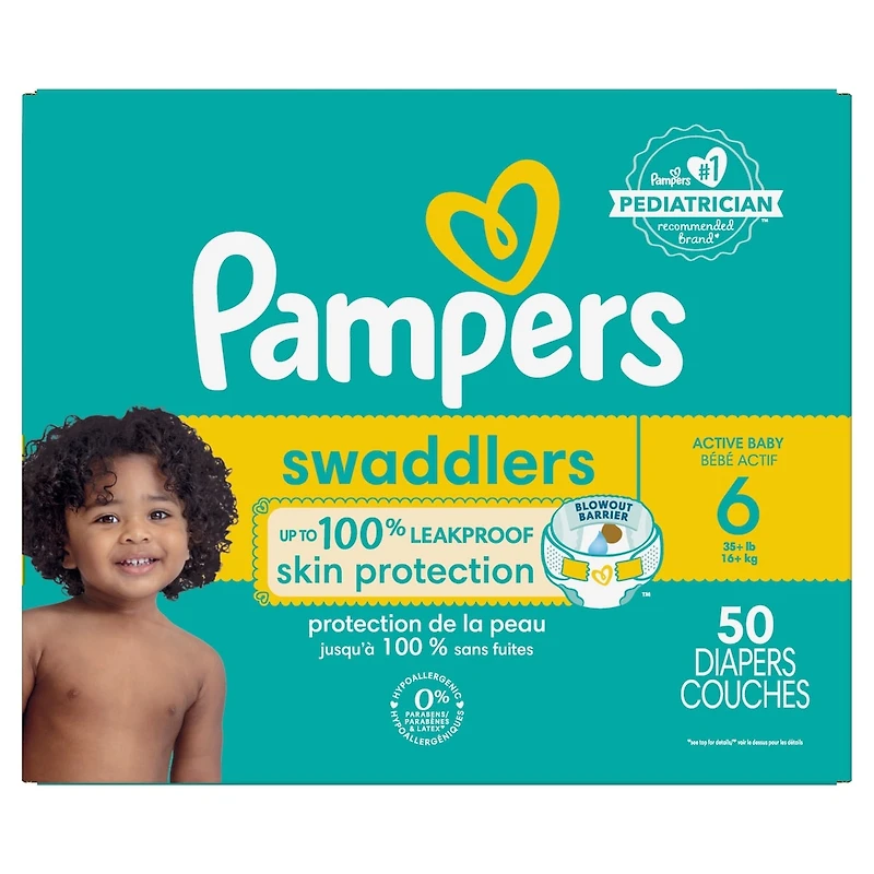 Pampers Swaddlers Active Baby Diapers Size 6 50 Count