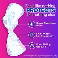 Serviettes Always Radiant FlexFoam, taille 3,  très abondant, protection sans fuites ni odeurs à 100 %, avec ailes, parfumées, 22u