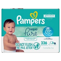 Aqua Pure Sensitive Baby Wipes 6X Pop-Top 336 Count