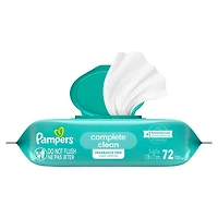 Pampers Baby Wipes Complete Clean Unscented 1X Pop-Top 72 Count