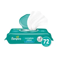 Pampers Baby Wipes Complete Clean Baby Fresh Scent 1X Pop-Top 72 Count