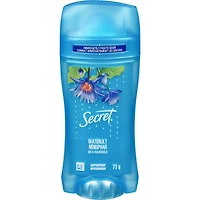 Antisudorifique et désodorisant invisible en bâton Secret, parfum Nénuphar, 73 grammes