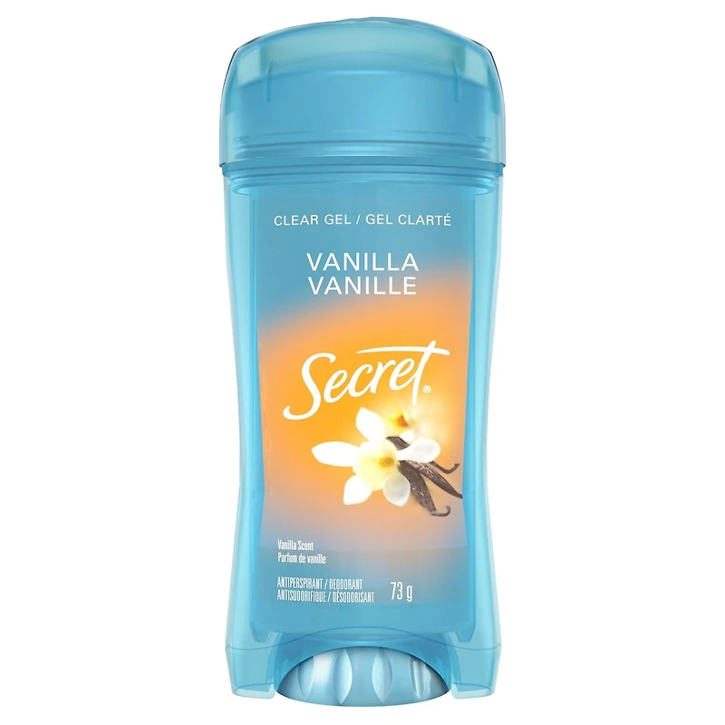 Antisudorifique et désodorisant gel clarté Secret, parfum Vanille, 73 g