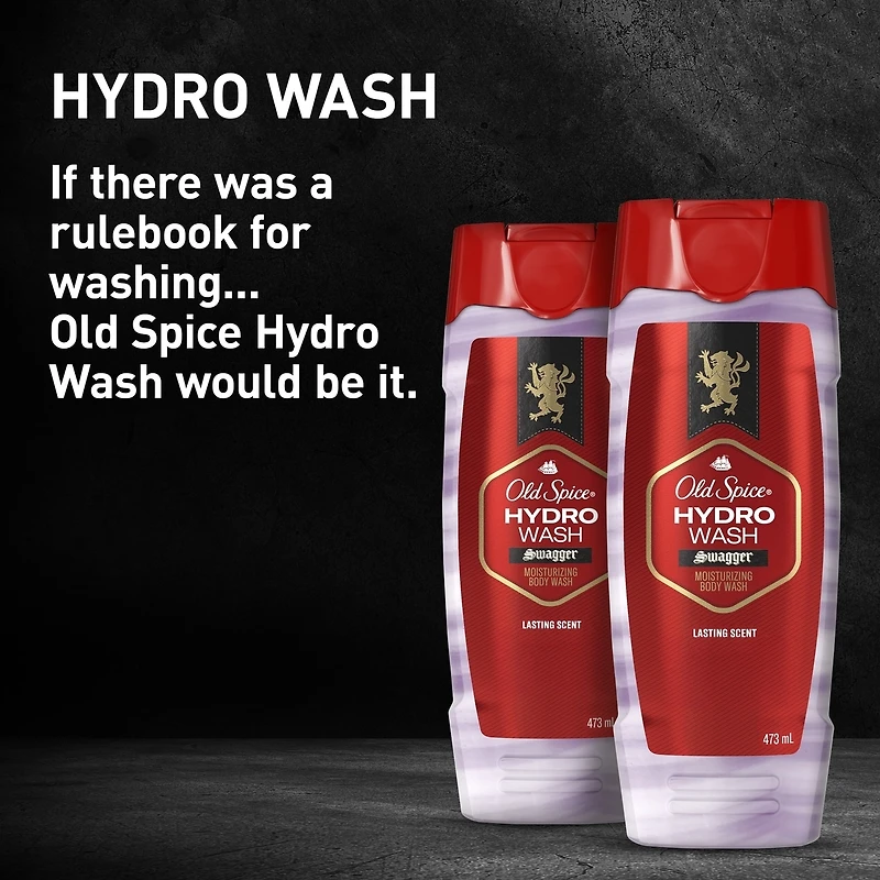 Old Spice Hydro Wash Hydrating Body Wash, Smoother Swagger, 473 mL