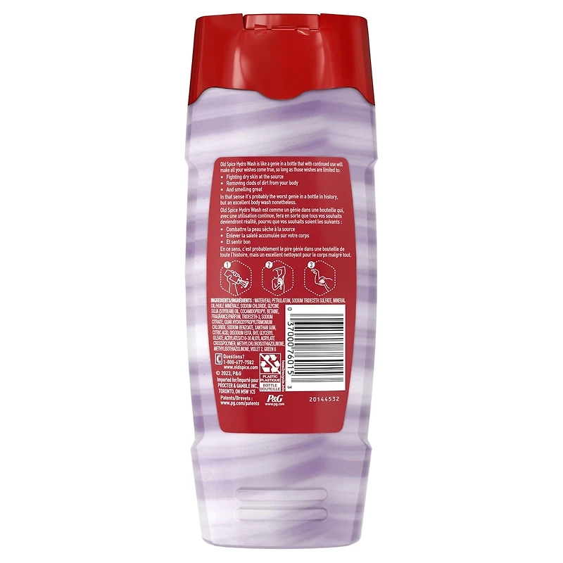 Old Spice Hydro Wash Hydrating Body Wash, Smoother Swagger, 473 mL