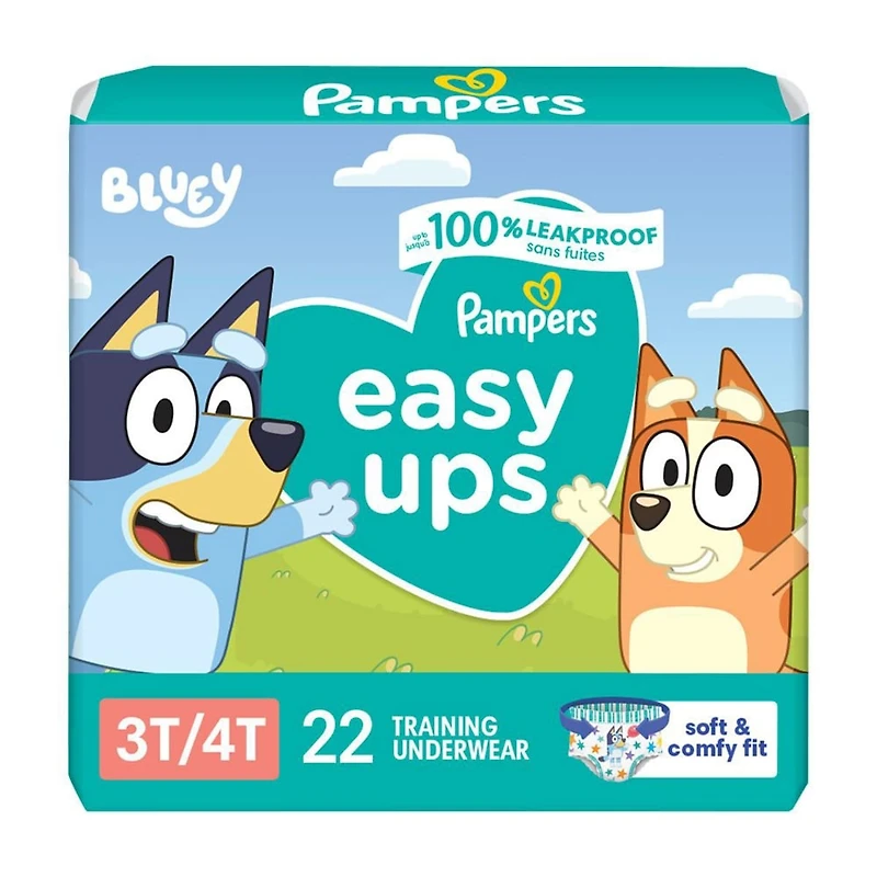 Pampers Easy Ups Training Underwear Boys Size 5 3T-4T 22 Count