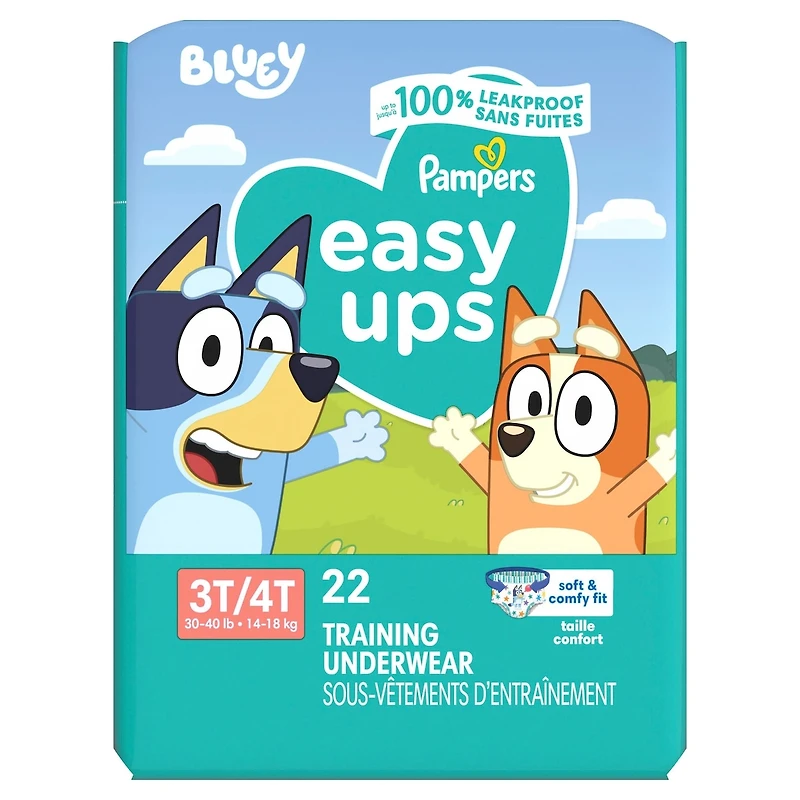 Pampers Easy Ups Training Underwear Boys Size 5 3T-4T 22 Count