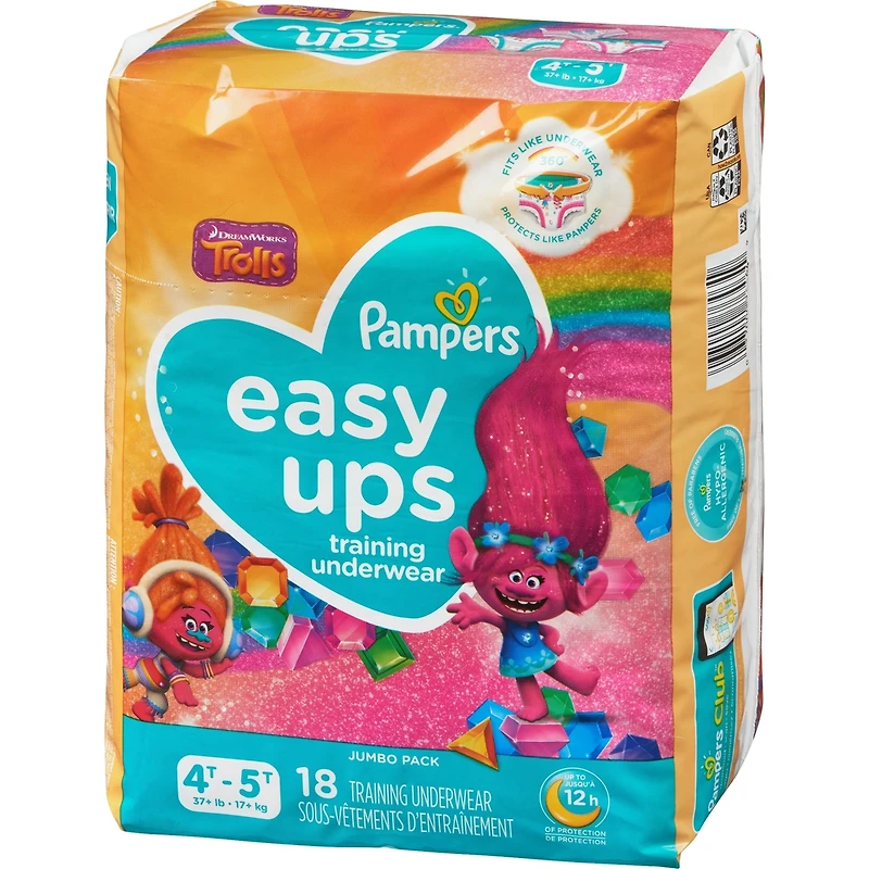 Pampers Easy Ups Training Underwear Girls Size 6 4T-5T