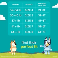 Pampers Easy Ups Training Underwear Boys Size 6 4T-5T