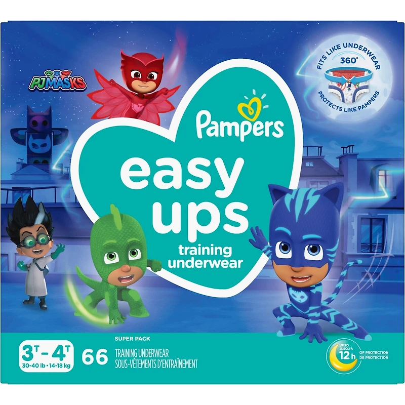 Pampers Easy Ups Training Underwear Boys Size 5 3T-4T 66 Count