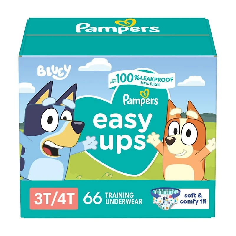 Pampers Easy Ups Training Underwear Boys Size 5 3T-4T 66 Count