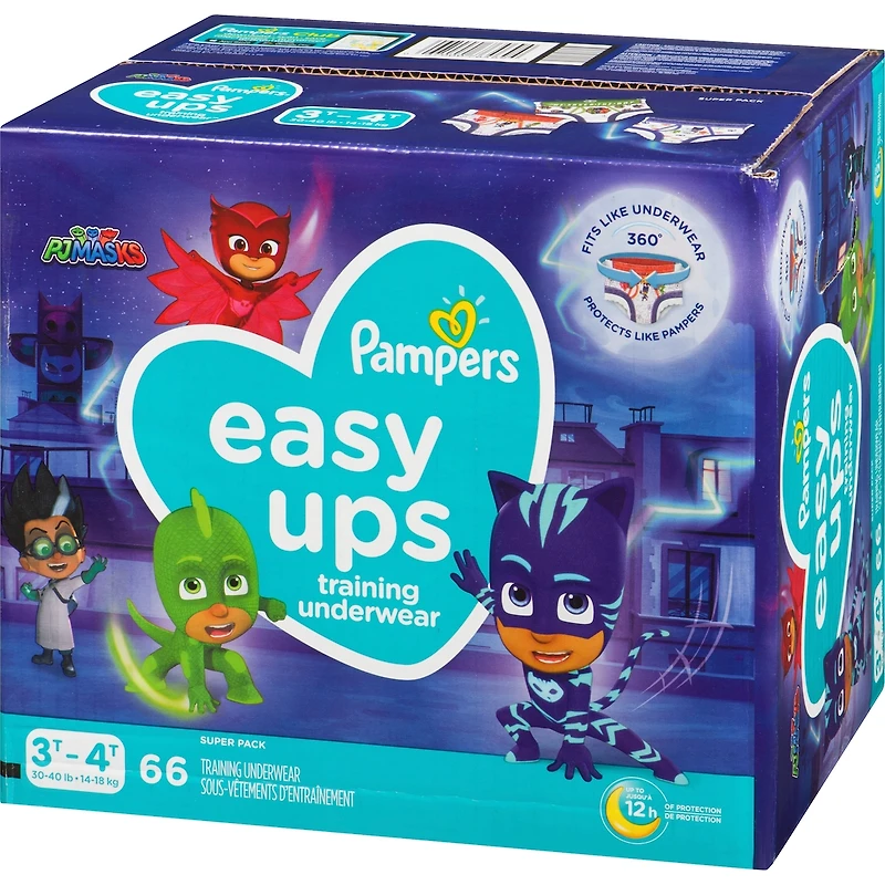 Pampers Easy Ups Training Underwear Boys Size 5 3T-4T 66 Count