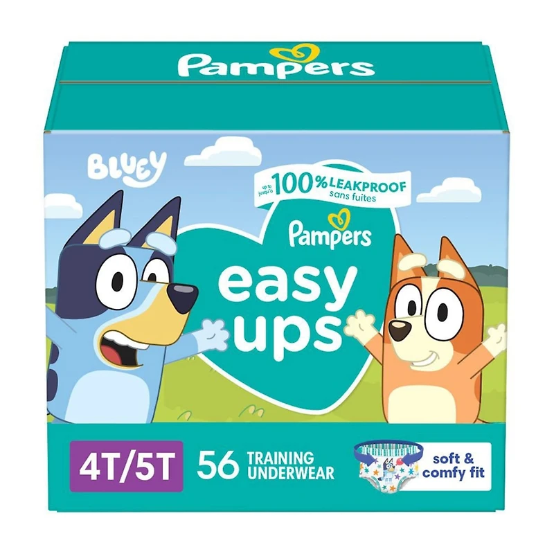Pampers Easy Ups Training Underwear Boys Size 6 4T-5T 56 Count