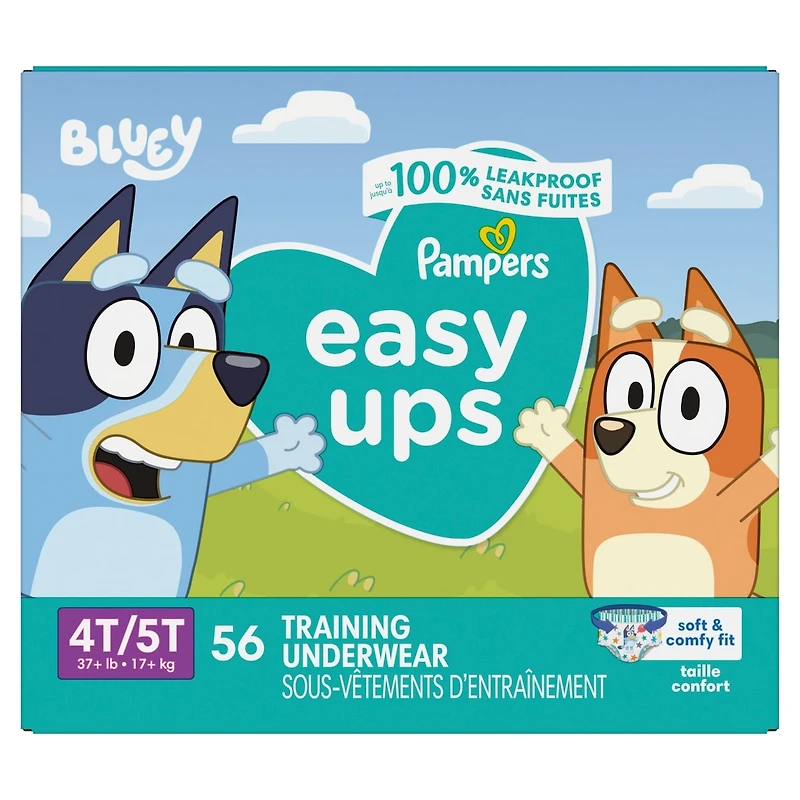 Pampers Easy Ups Training Underwear Boys Size 6 4T-5T 56 Count