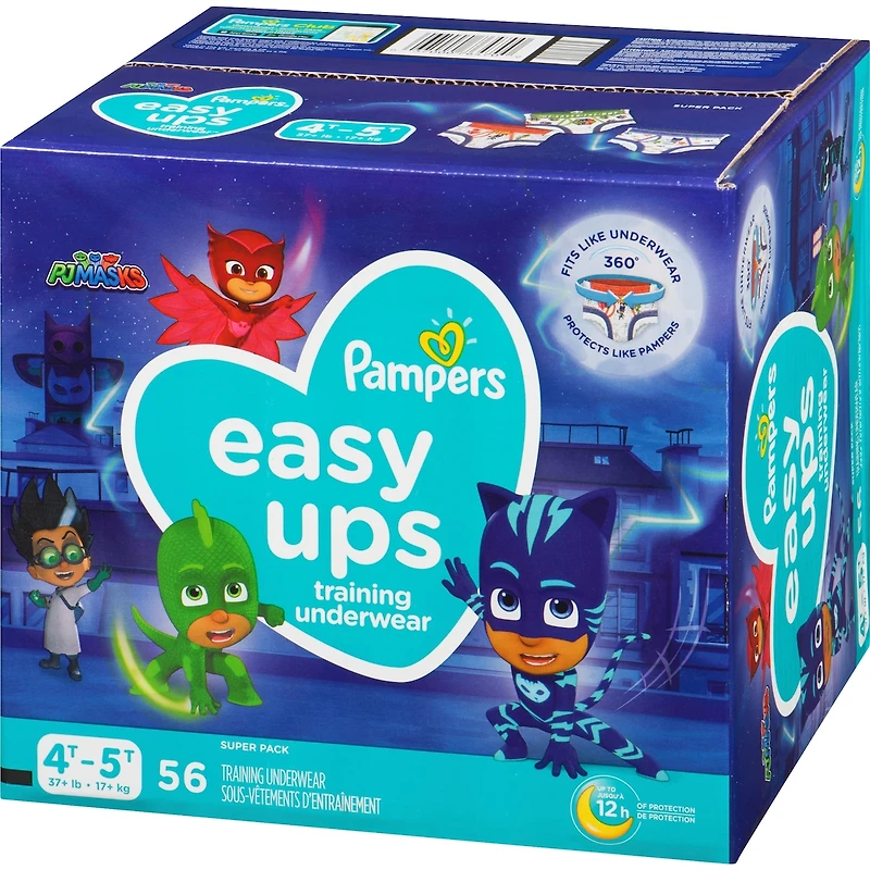 Pampers Easy Ups Training Underwear Boys Size 6 4T-5T 56 Count