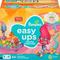 Sous-vêtements d’entraînement Pampers Easy Ups, taille 5 3T/4T, filles, 66 sous-vêtements