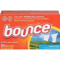 Dryer Sheets, Outdoor Fresh, 80 count