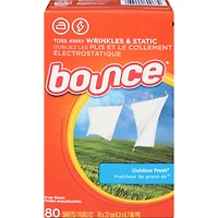 Dryer Sheets, Outdoor Fresh, 80 count