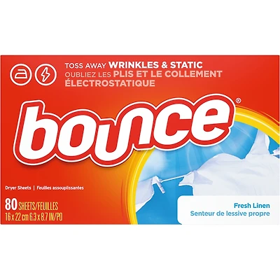 Fabric Softener Dryer Sheets, Fresh Linen, 80 count