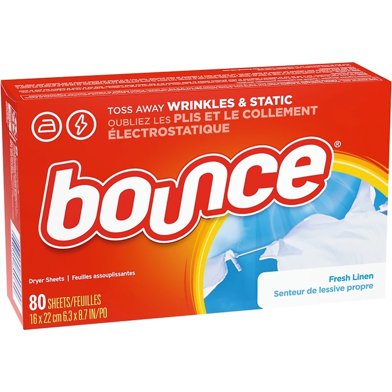 Fabric Softener Dryer Sheets, Fresh Linen, 80 count