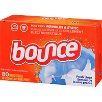 Fabric Softener Dryer Sheets, Fresh Linen, 80 count