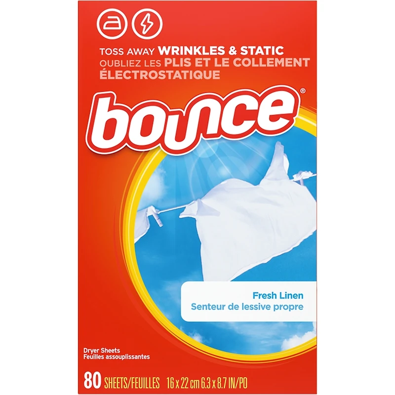 Fabric Softener Dryer Sheets, Fresh Linen, 80 count