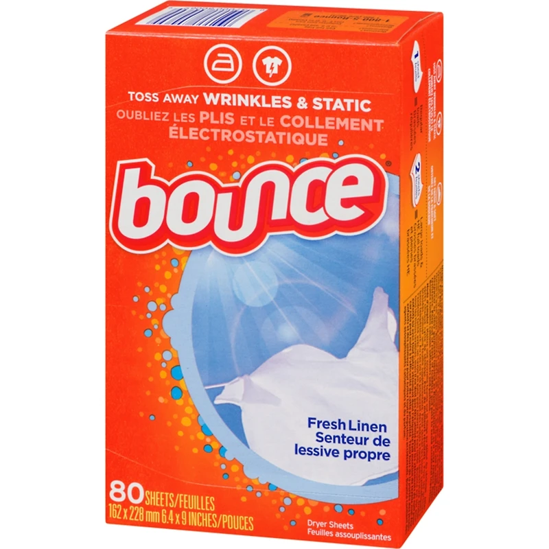 Fabric Softener Dryer Sheets, Fresh Linen, 80 count