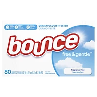 Free & Gentle Fabric Softener Dryer Sheets, 80 Sheets